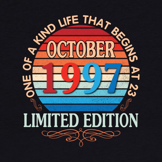 October 1997 One Of A Kind Life That Begins At 23 Years Old Limited Edition Happy Birthday To Me You by bakhanh123